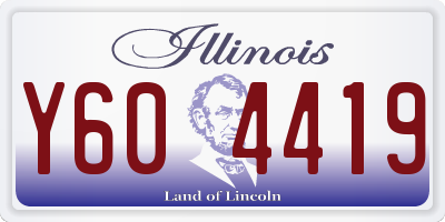 IL license plate Y604419