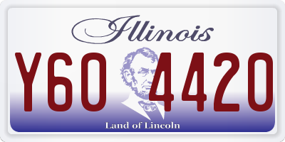 IL license plate Y604420
