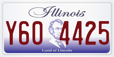 IL license plate Y604425