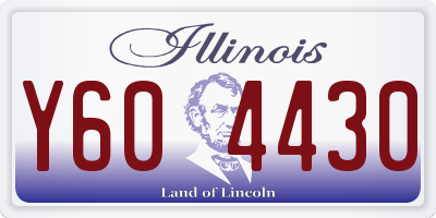 IL license plate Y604430