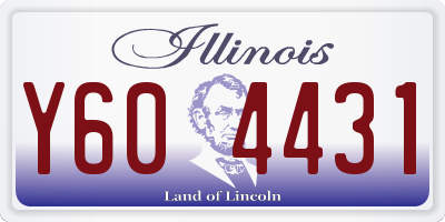 IL license plate Y604431
