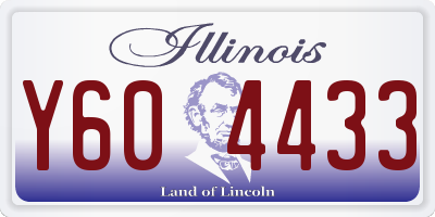 IL license plate Y604433