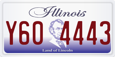 IL license plate Y604443