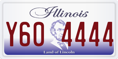 IL license plate Y604444