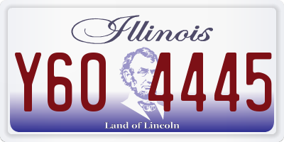 IL license plate Y604445