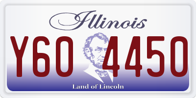 IL license plate Y604450
