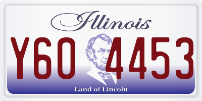 IL license plate Y604453