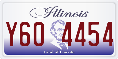 IL license plate Y604454
