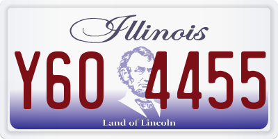IL license plate Y604455