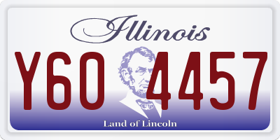 IL license plate Y604457