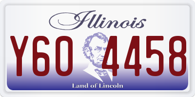 IL license plate Y604458