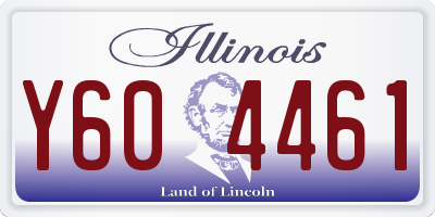 IL license plate Y604461