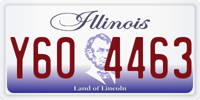 IL license plate Y604463