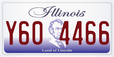 IL license plate Y604466
