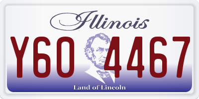 IL license plate Y604467