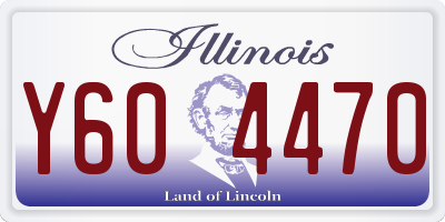 IL license plate Y604470