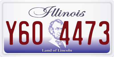 IL license plate Y604473