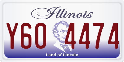 IL license plate Y604474