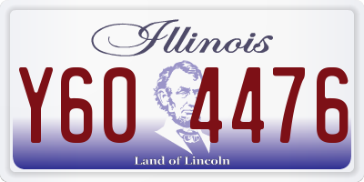 IL license plate Y604476