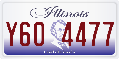 IL license plate Y604477