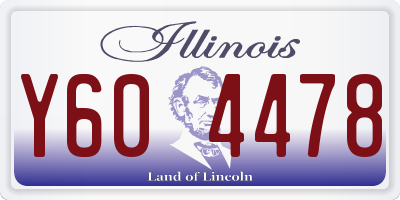 IL license plate Y604478