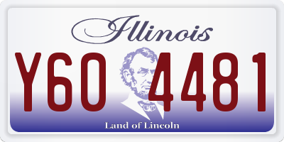 IL license plate Y604481