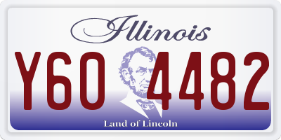 IL license plate Y604482