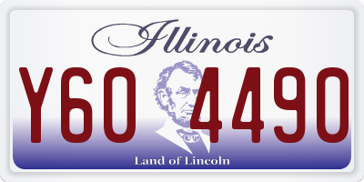 IL license plate Y604490