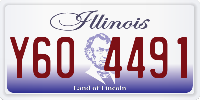 IL license plate Y604491