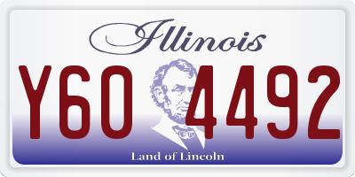 IL license plate Y604492
