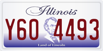 IL license plate Y604493