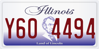 IL license plate Y604494