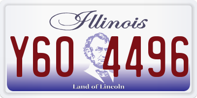 IL license plate Y604496
