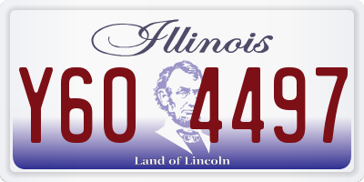 IL license plate Y604497