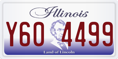 IL license plate Y604499