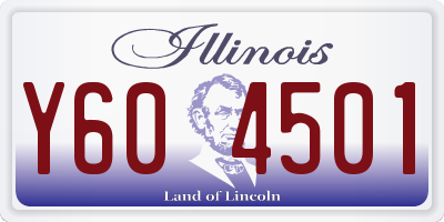 IL license plate Y604501