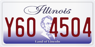 IL license plate Y604504