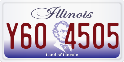 IL license plate Y604505