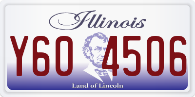 IL license plate Y604506