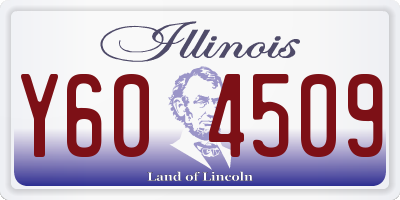IL license plate Y604509