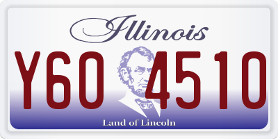 IL license plate Y604510