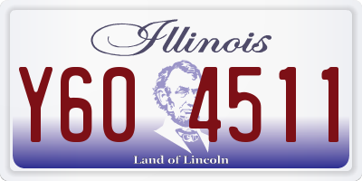 IL license plate Y604511