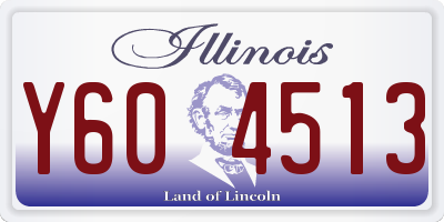IL license plate Y604513
