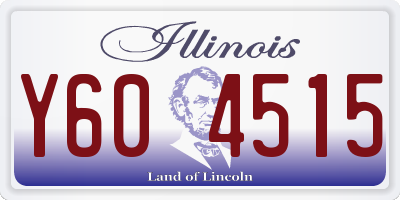 IL license plate Y604515