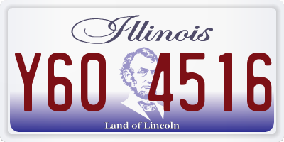 IL license plate Y604516