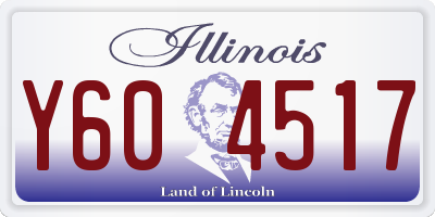 IL license plate Y604517