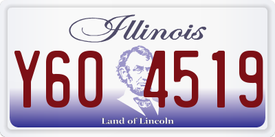 IL license plate Y604519