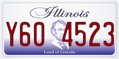 IL license plate Y604523