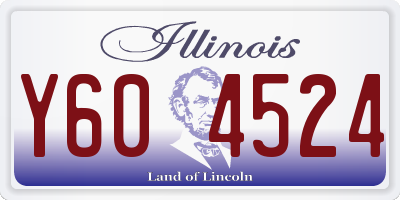 IL license plate Y604524