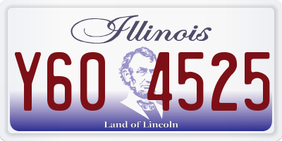 IL license plate Y604525